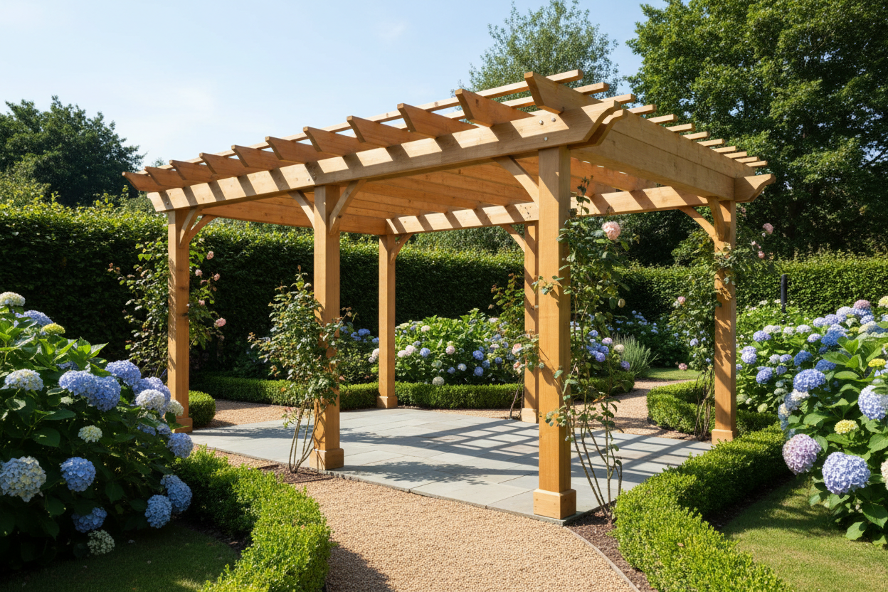 PERGOLAS EN MADERA SIMPLES